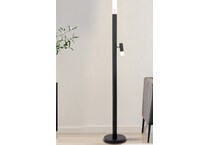 lite source black floor lamp   