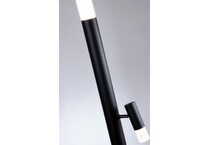 lite source black floor lamp   