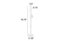 lite source black floor lamp   
