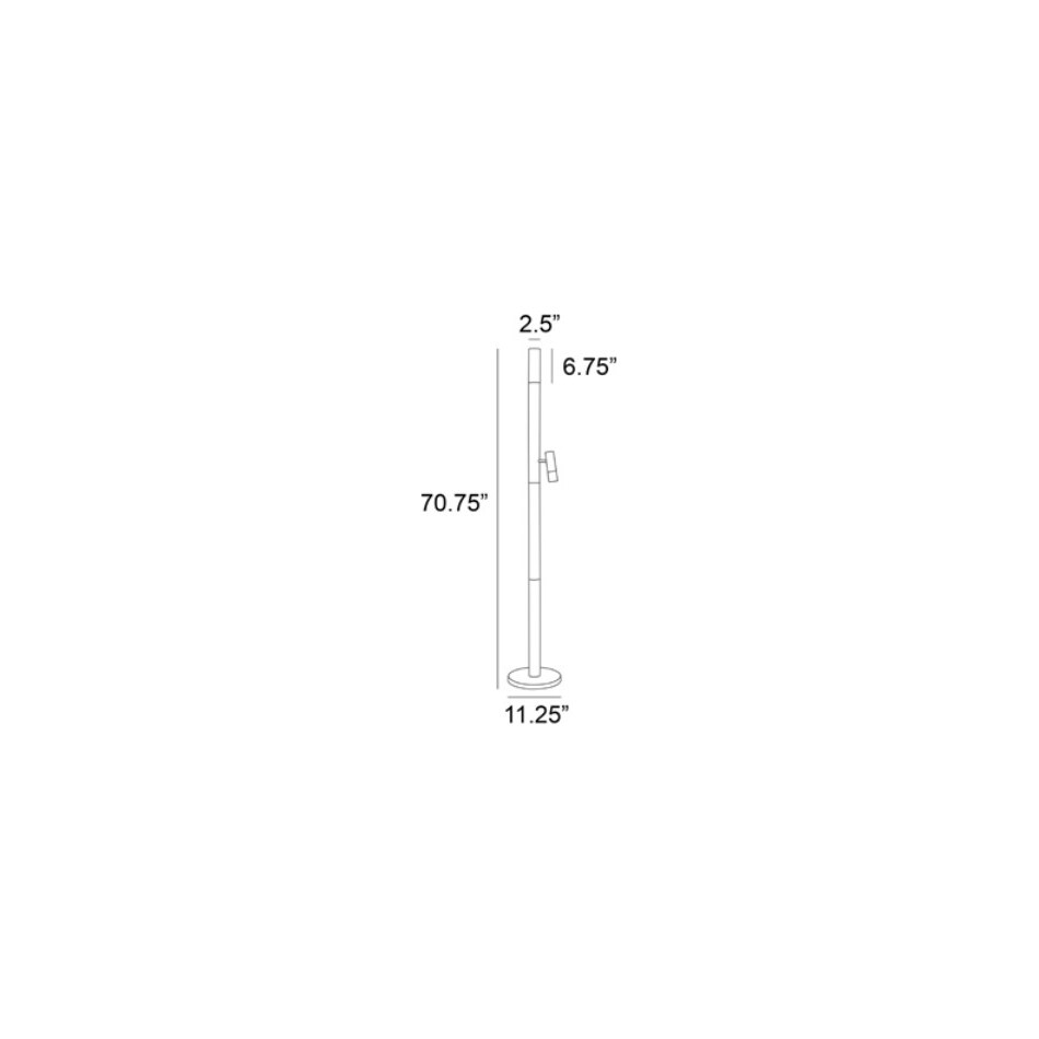 lite source black floor lamp   