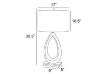 lite source brown table lamp   