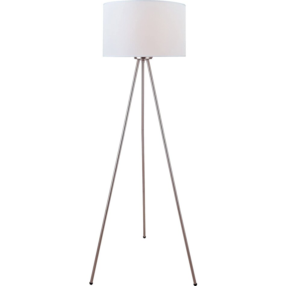 lite source silver floor lamp   