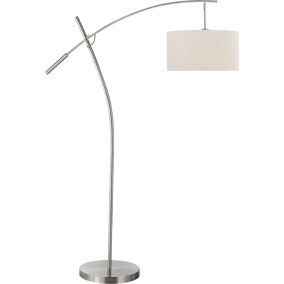 lite source silver floor lamp pkg  