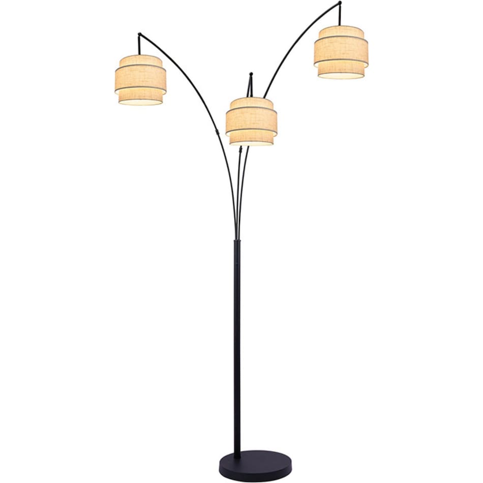 lite black arc lamp   