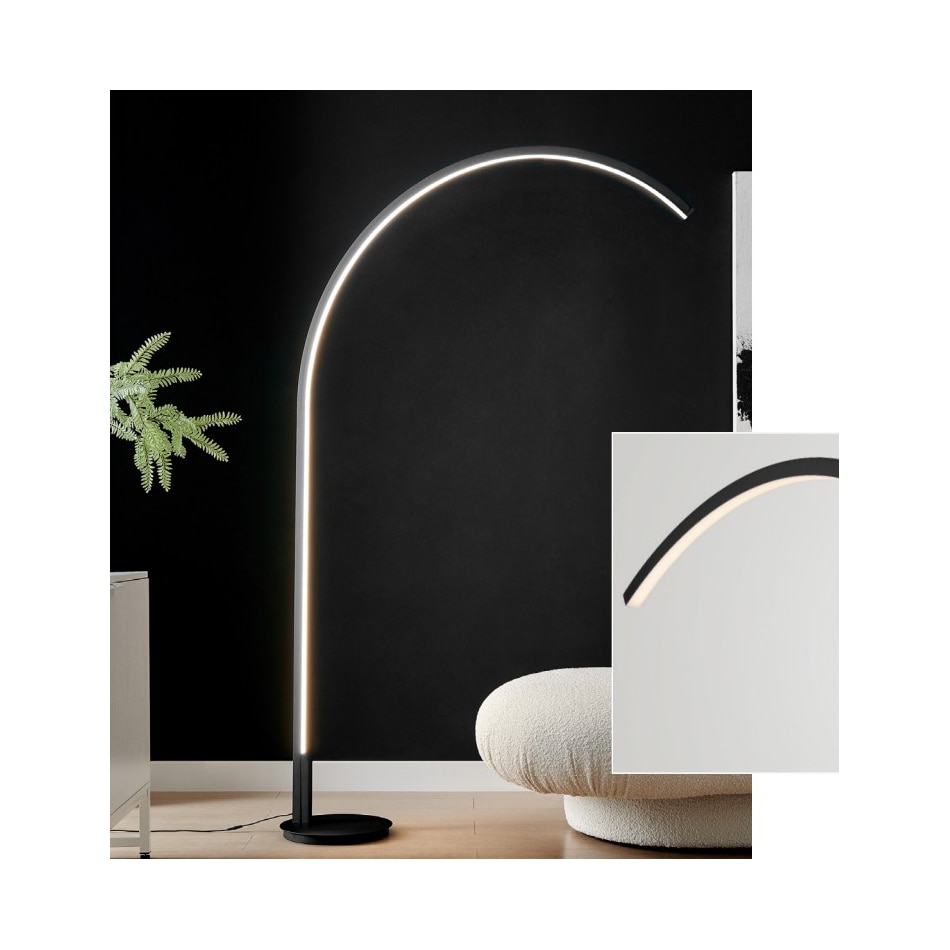 lite black arc lamp   