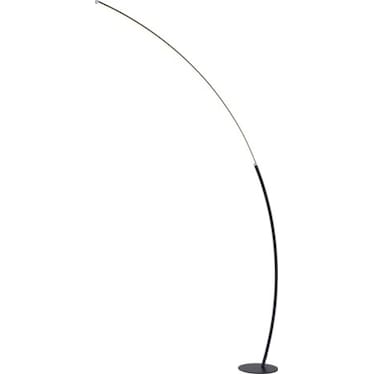Black LED Arc Lamp 80"H