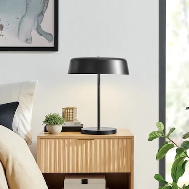 Black Metal Desk Lamp 19"H