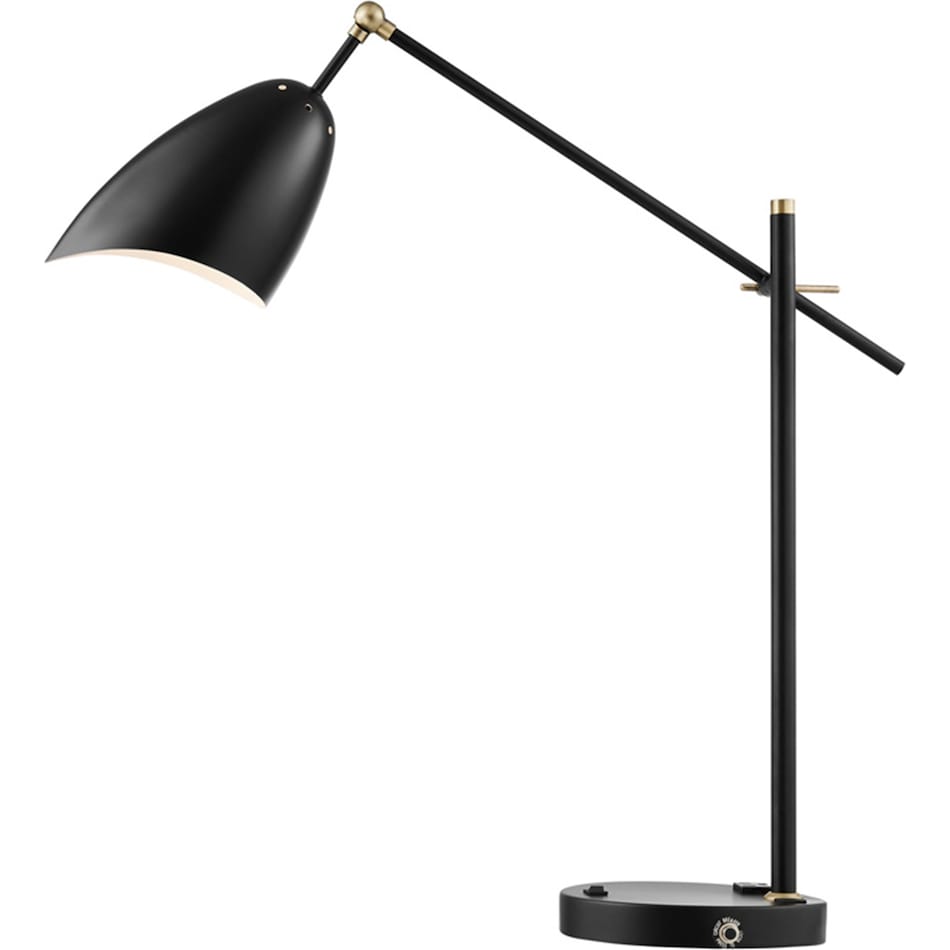 lite black desk lamp   