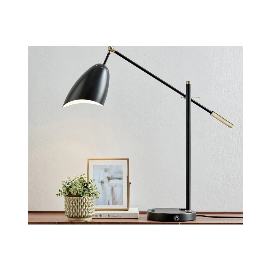 lite black desk lamp   
