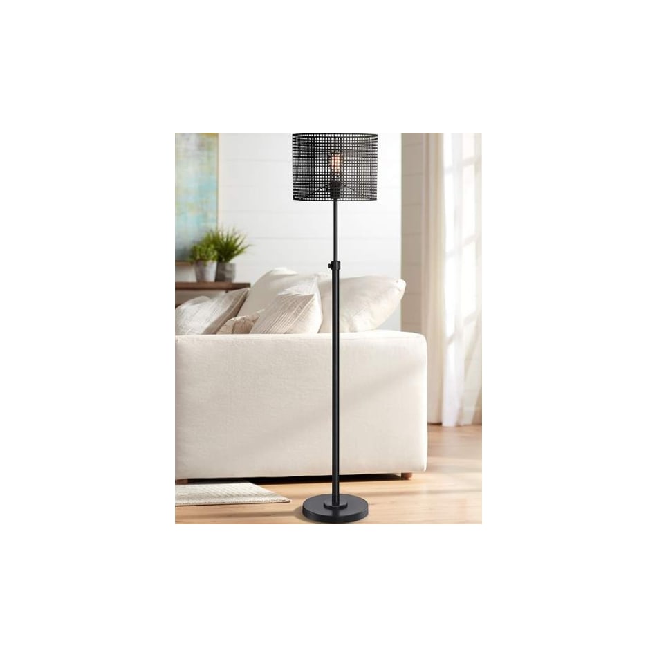 lite black floor lamp   