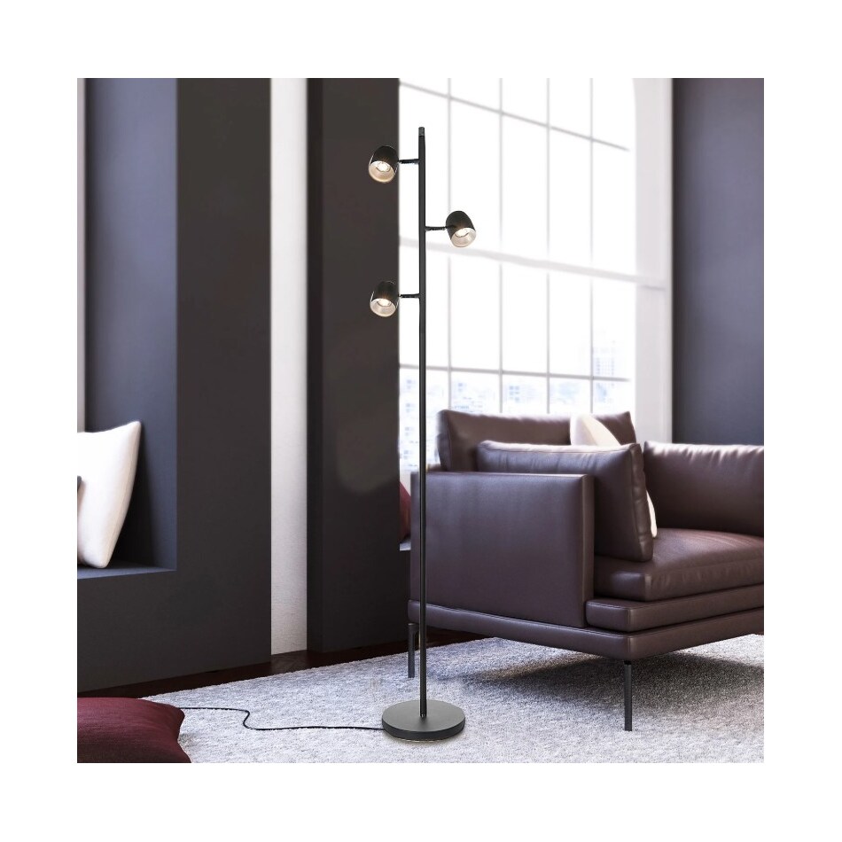 lite black floor lamp   
