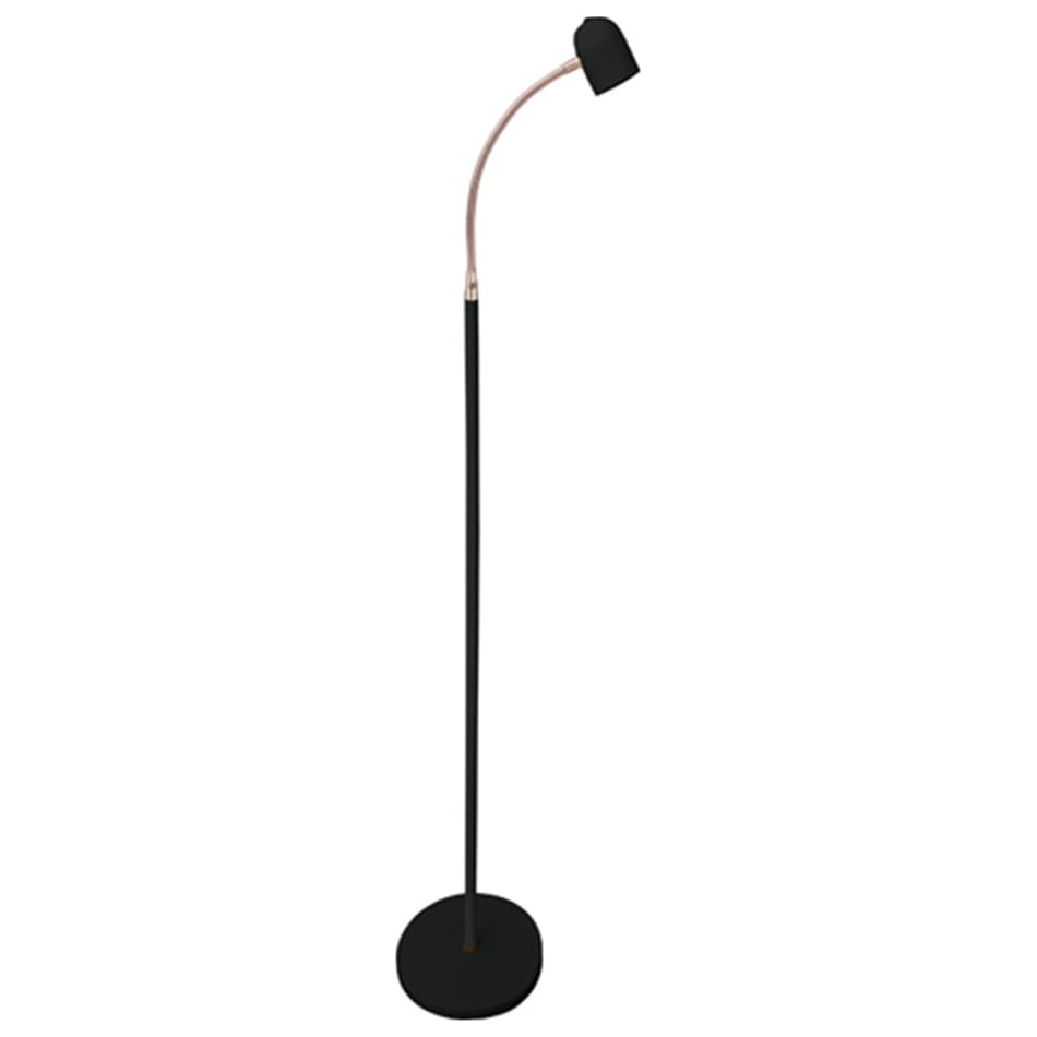 lite black floor lamp   