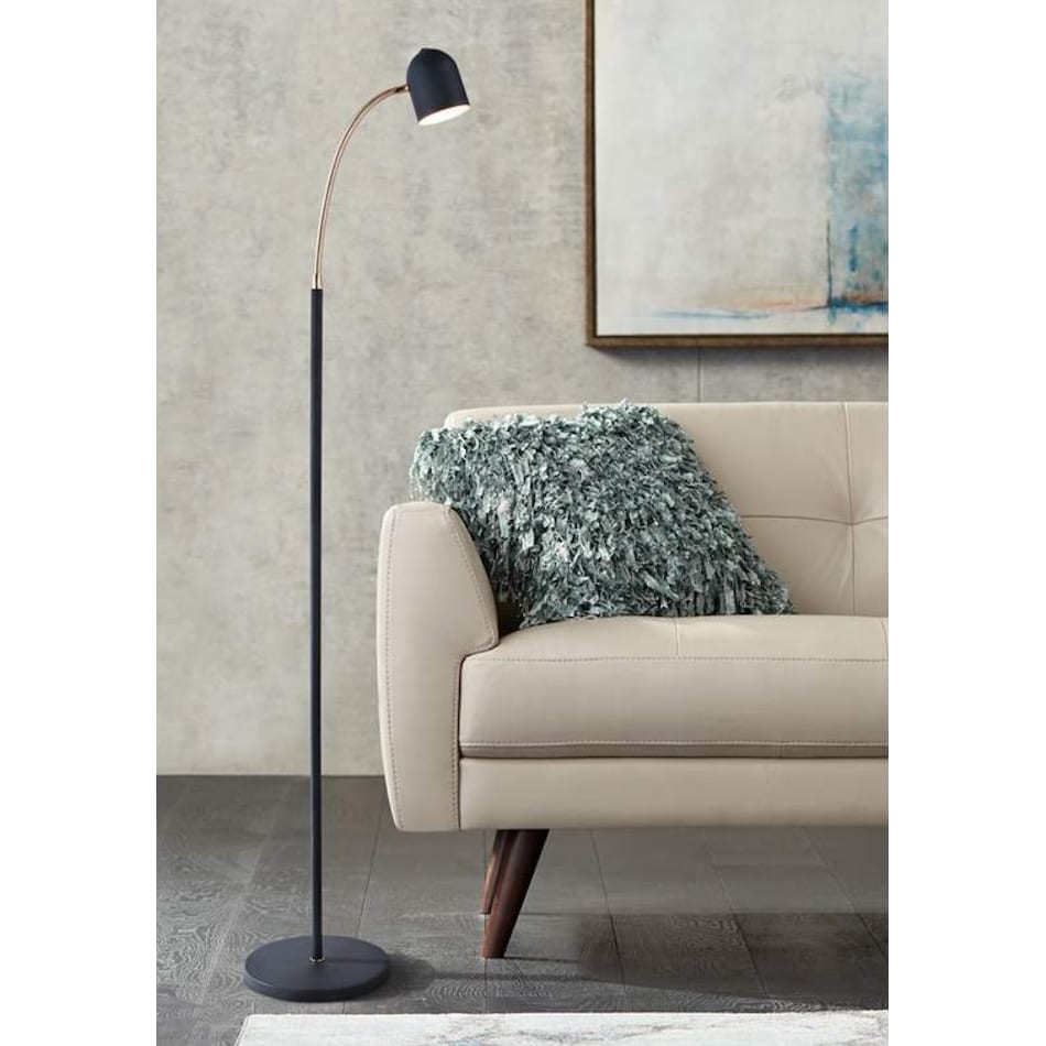 lite black floor lamp   