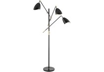 lite black floor lamp   