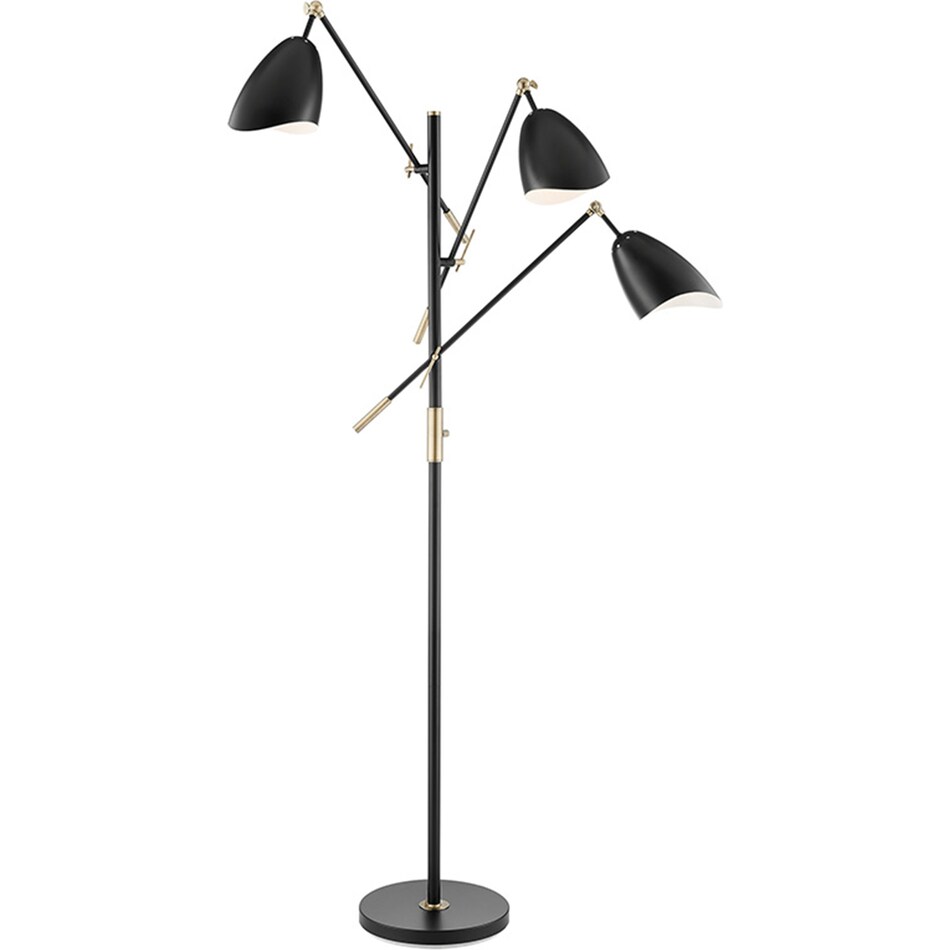 lite black floor lamp   