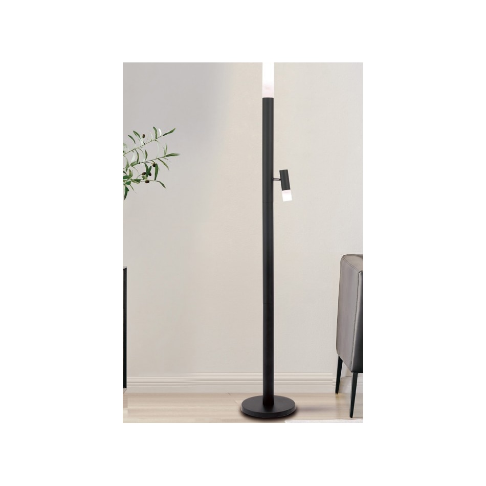 lite black floor lamp   