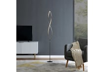 lite black floor lamp   