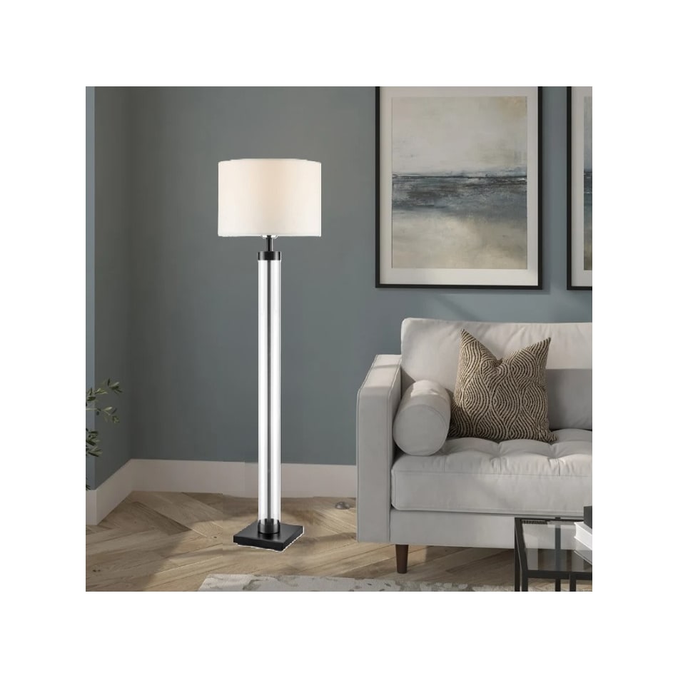 lite black floor lamp   