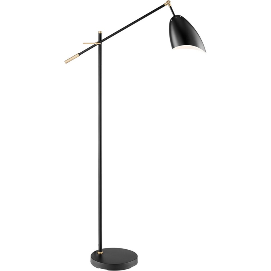 lite black floor lamp   