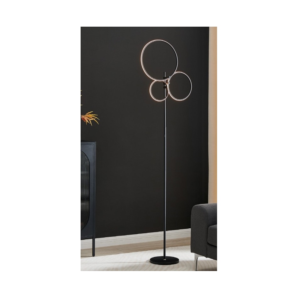 lite black floor lamp   