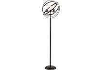 lite black floor lamp   