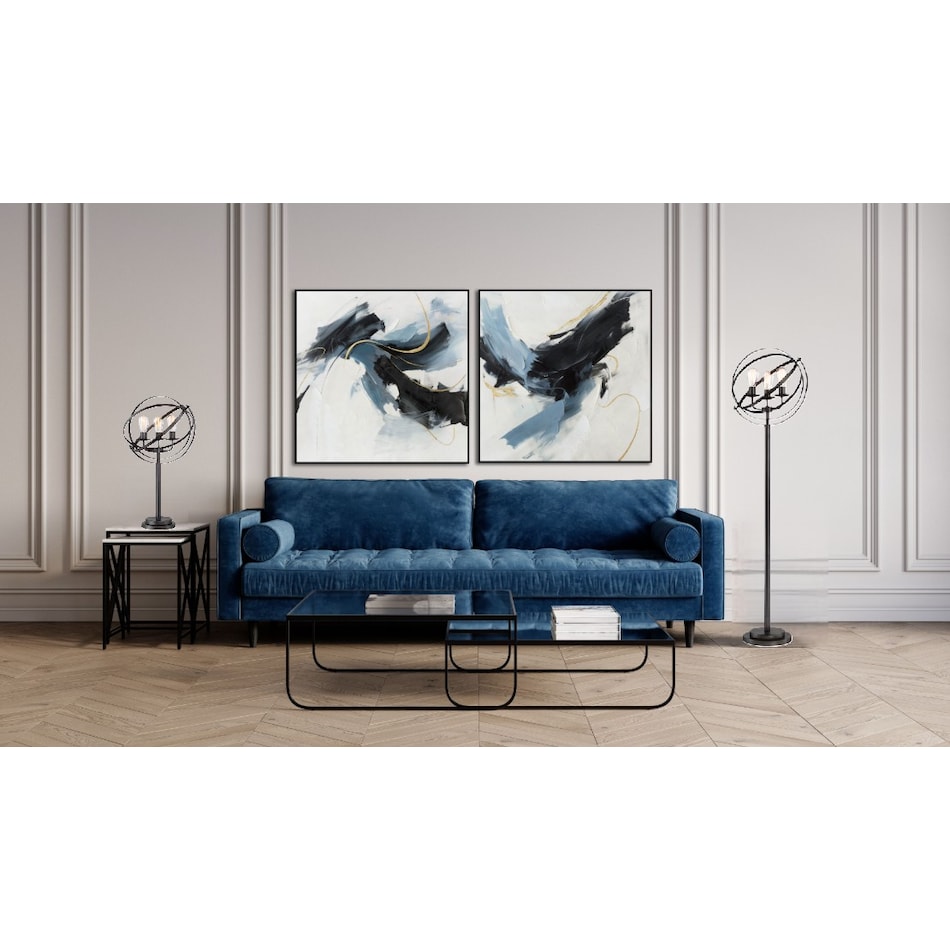 lite black floor lamp   