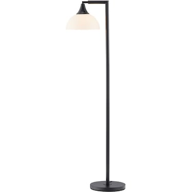 Black Adjustable Torchiere Floor Lamp 70"H