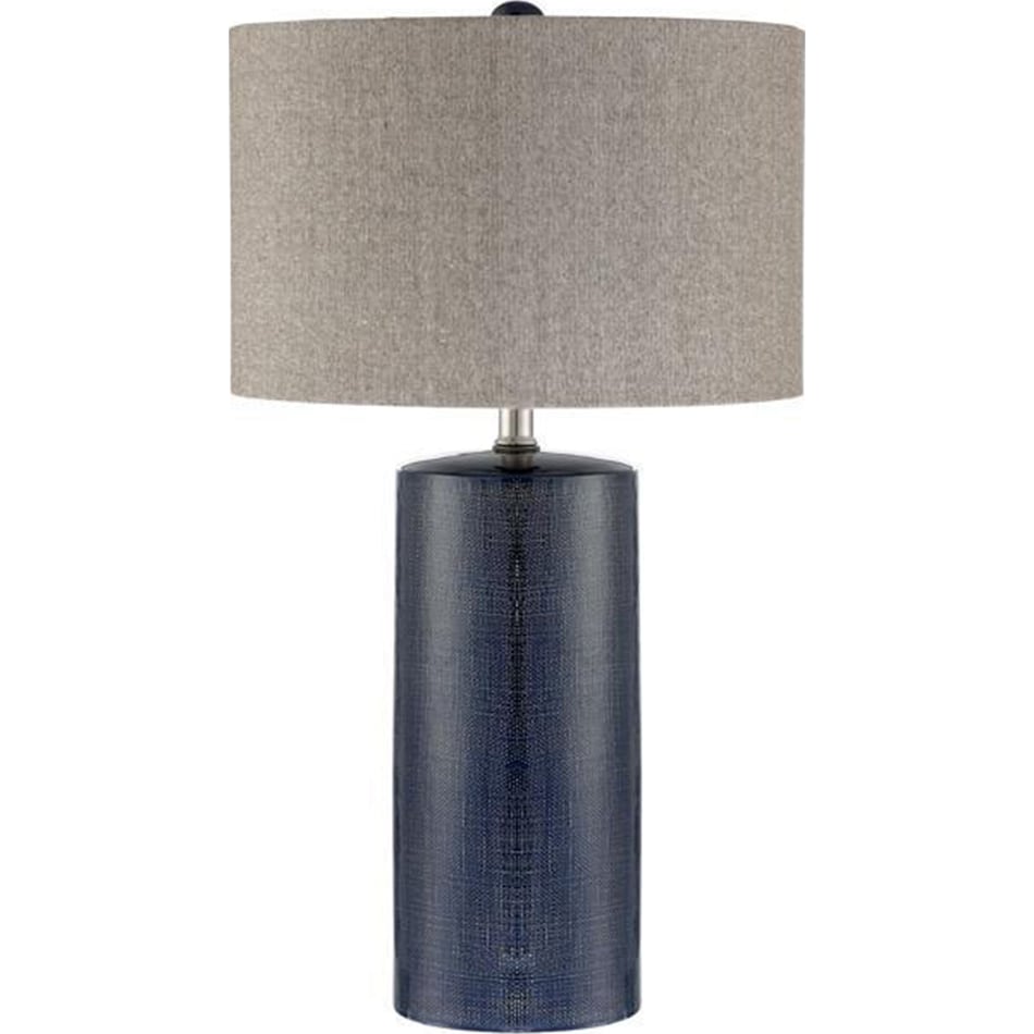 lite blue table lamp   