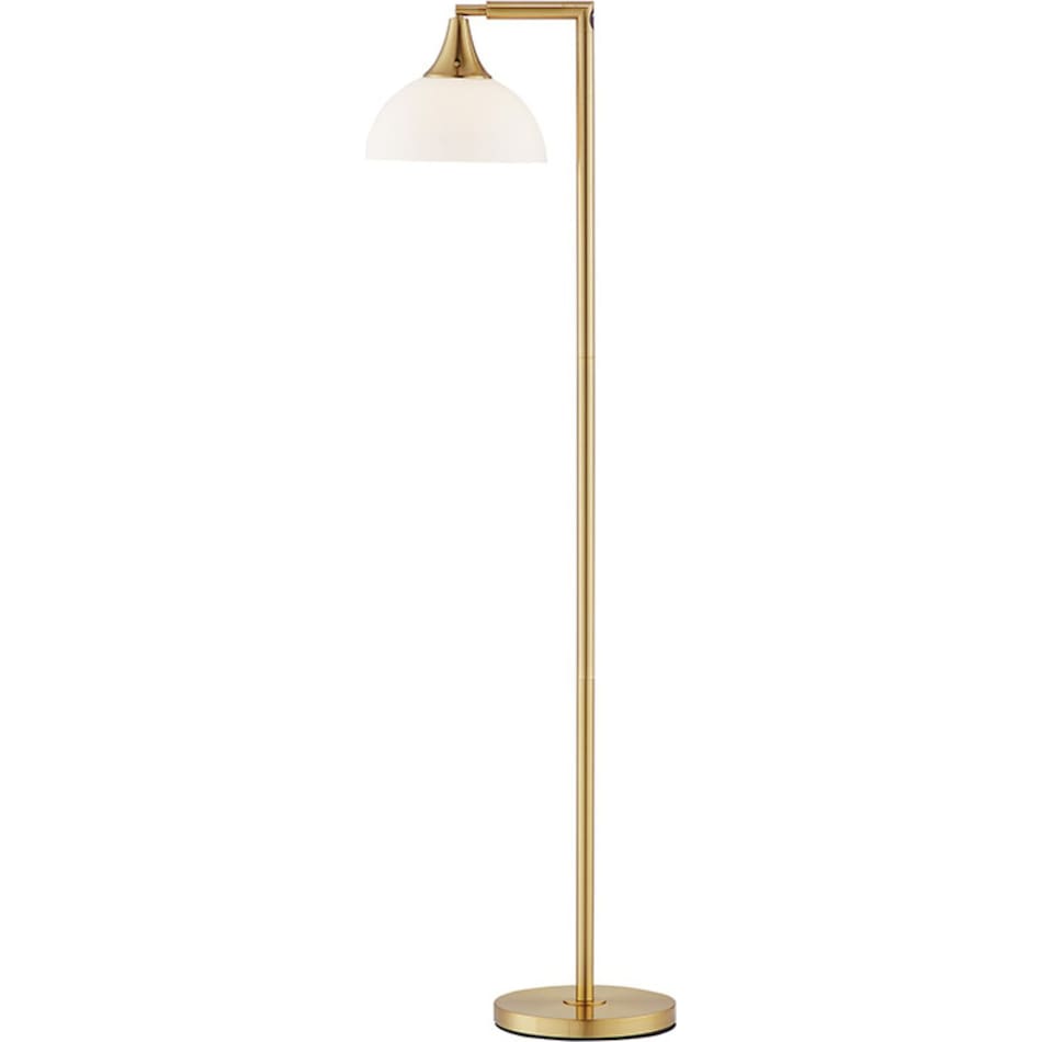lite brass torchiere   