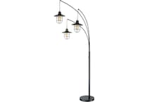 lite bronze arc lamp   