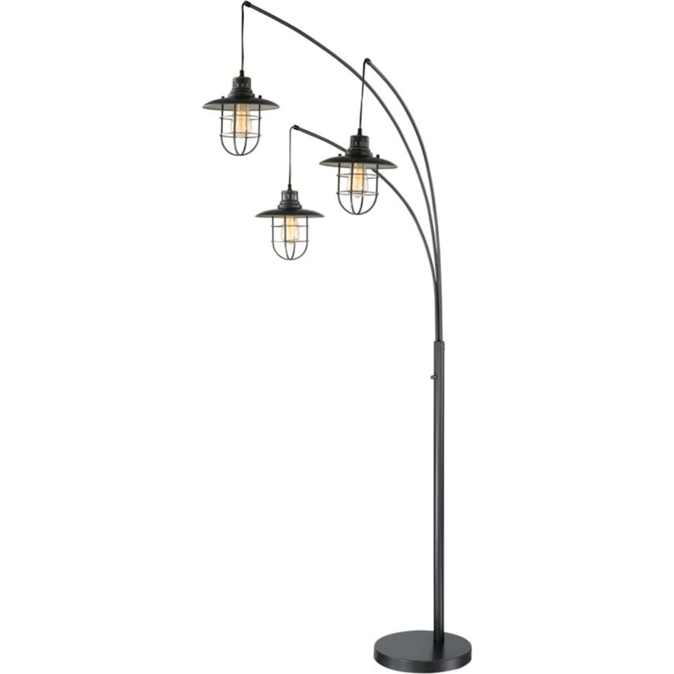 lite bronze arc lamp   