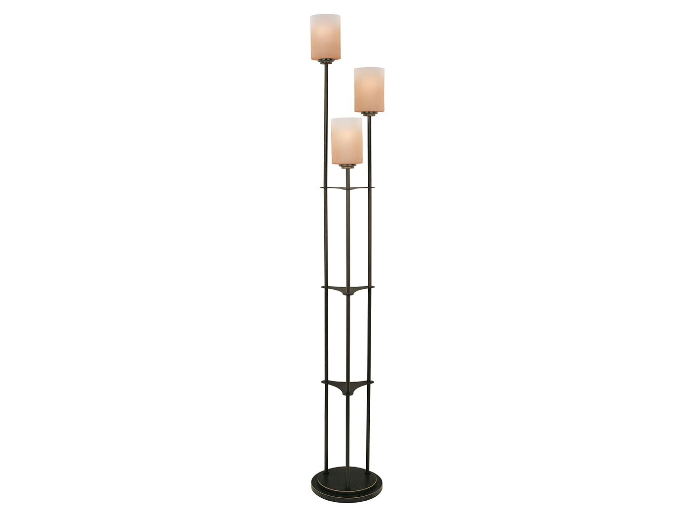 Dalton 3-Light Bronze Uplight Floor Lamp 63