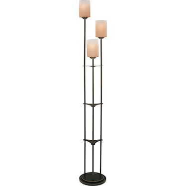 Dalton 3-Light Bronze Uplight Floor Lamp 63"H
