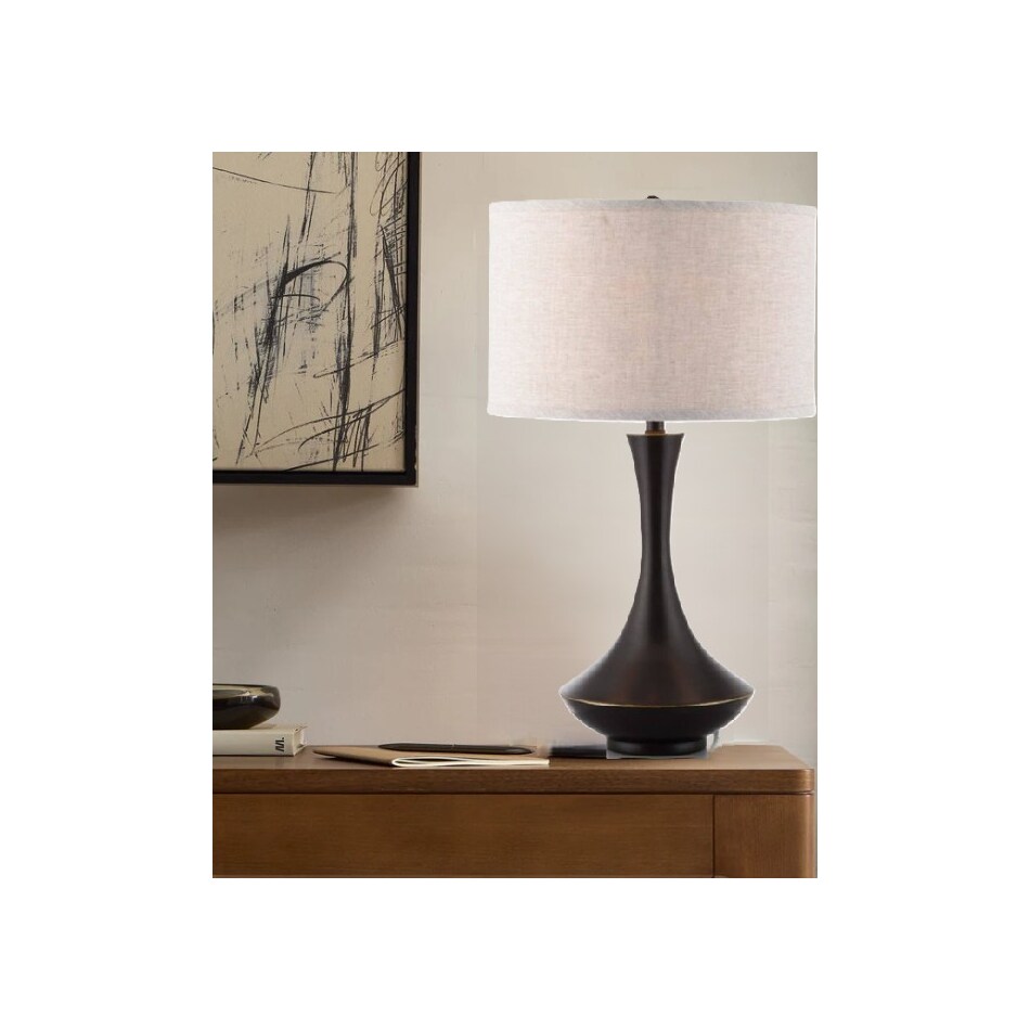 lite bronze table lamp   