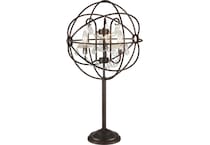lite bronze table lamp   