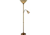 lite bronze torchiere   