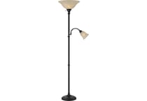 lite bronze torchiere   