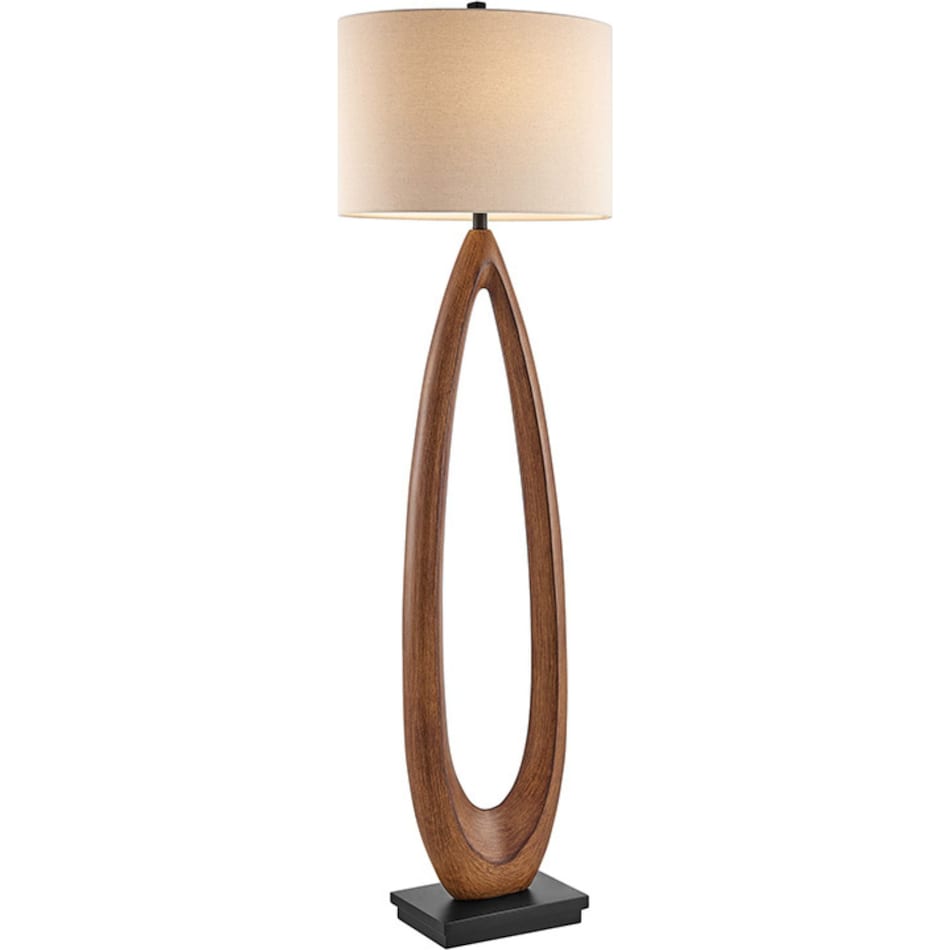 lite brown floor lamp   