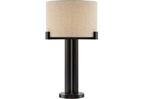 lite brown table lamp   