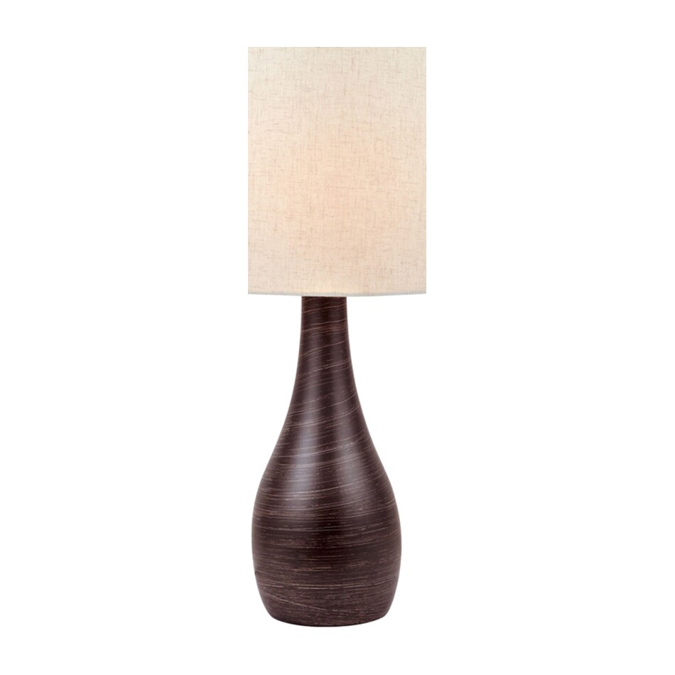 lite brown table lamp   