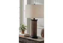 lite brown table lamp   