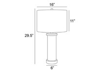 lite brown table lamp   