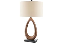 lite brown table lamp   