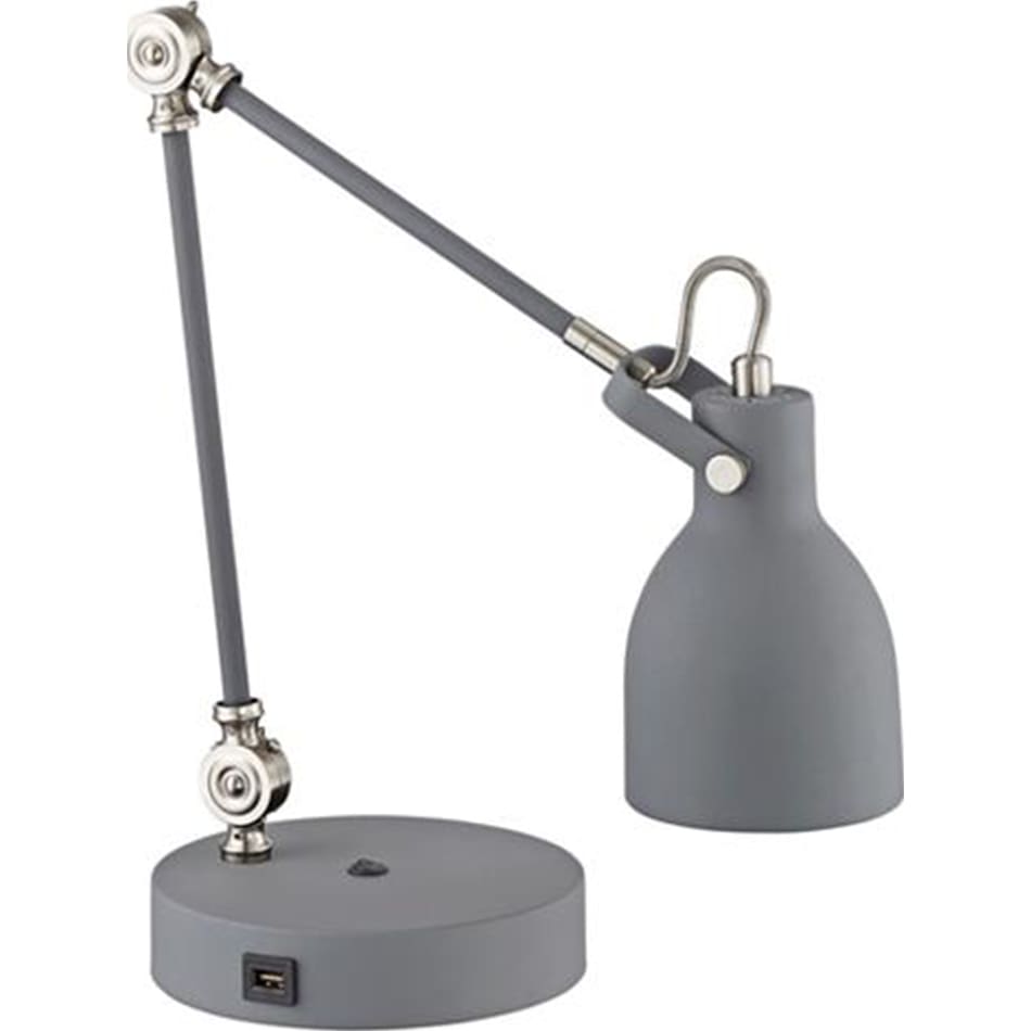lite grey desk lamp   