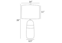 lite white table lamp   