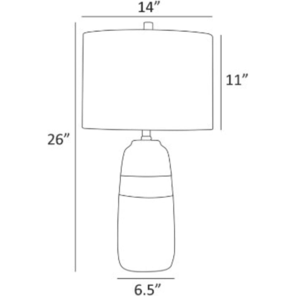 lite white table lamp   
