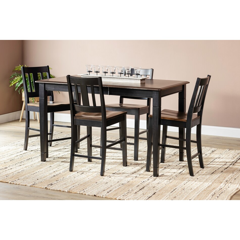 lj gascho furniture co inch counter height rectangle lifestyle image   