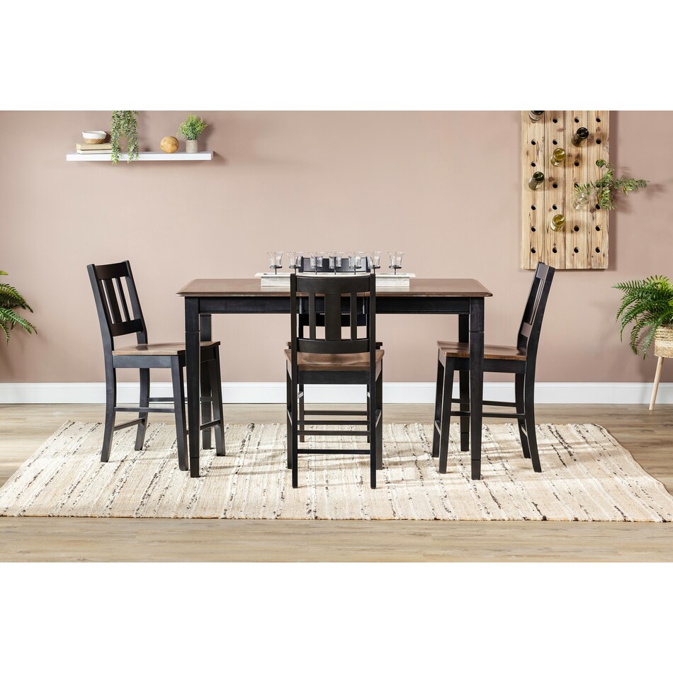 lj gascho furniture co inch counter height rectangle lifestyle image   