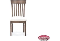 lj gascho furniture co brown inch standard seat height side chair  image   