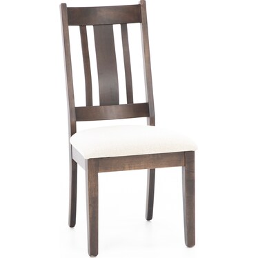Mason Upholstered Side Chair in Walnut